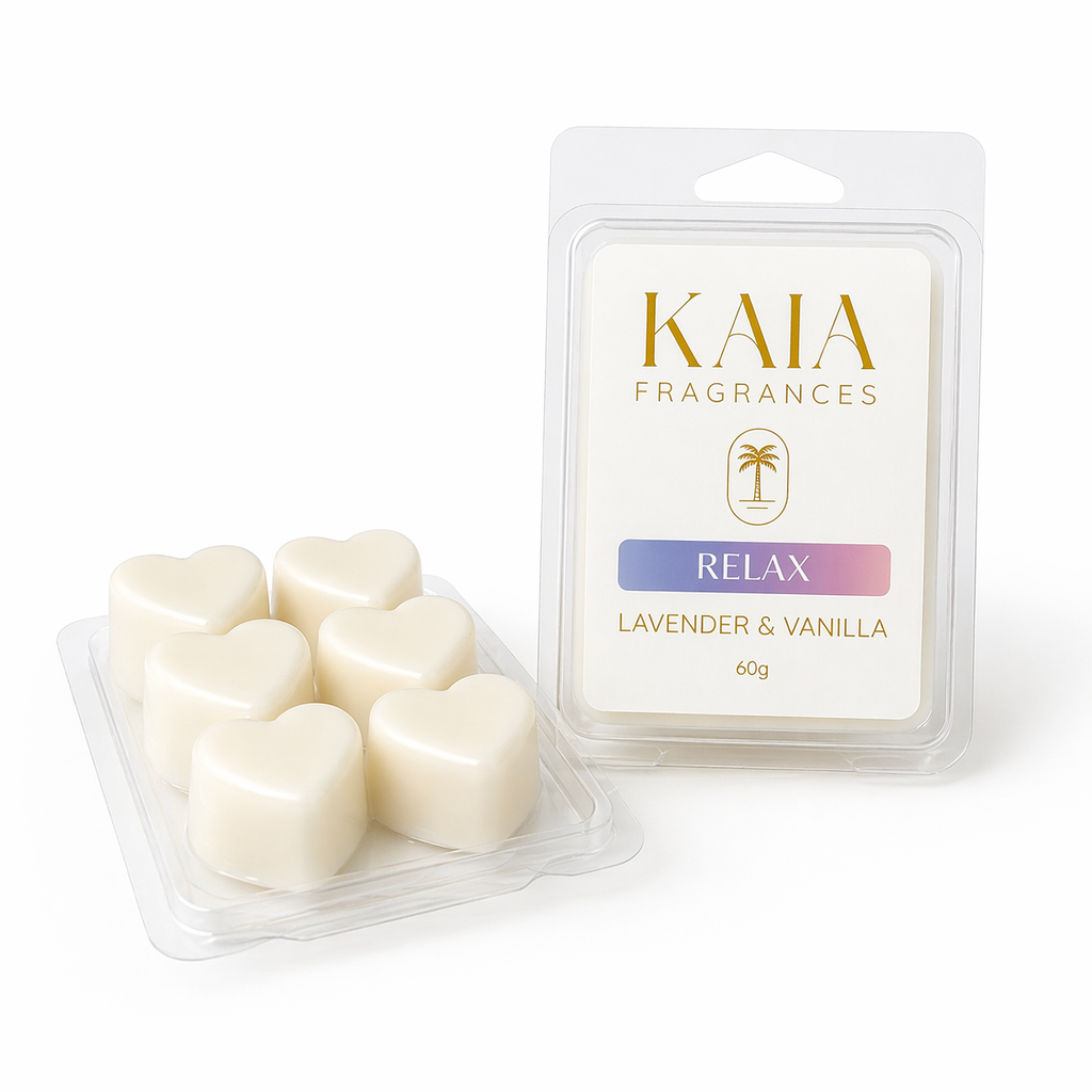 KAIA Fragrances 'Relax' heart-shapes wax melts