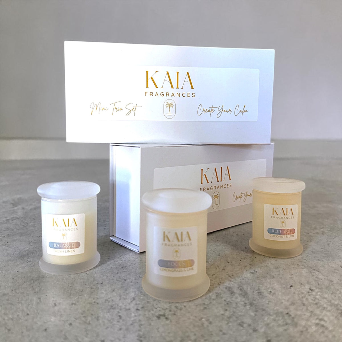 Los Sam Mini Ritual REFRESH MINI RITUAL TRIO - CANDLE DISCOVERY SET | KAIA Fragrances