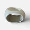 ceramic egg shaped wax melt burner on a white background